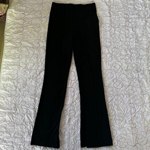 Athleta Pants - Athleta Black Flare Pant – Size Small | Supplex Nylon | Side Zip | Front Seam Pa